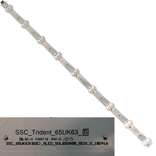 Tira 9 leds SSC_Trident_65UK63_S, LG 65UK6300PLB REV1.0 (SWAP)