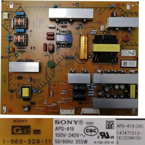 Fuente Alimentación 1-983-329-11, Sony KD- 55XF9005