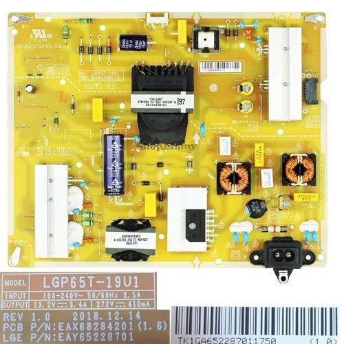 Fuente de Alimentacion LG EAX68284201(1.6)  LGP65T-19U1 LG 65UM7400PLB