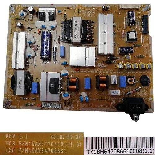 Fuente de Alimentación EAX67703101(1.6), LG 55SM9010PLA