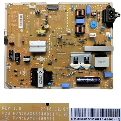 Fuente Alimentación EAX68248011(1.9), LG 55SM8500PLA