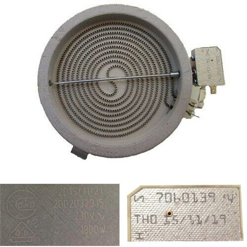 Resistencia Vitroceramica 2002032915 7060139 1800w 230V 16.5 cms Vitro Candy CH630 C/1 SWAP/USADO