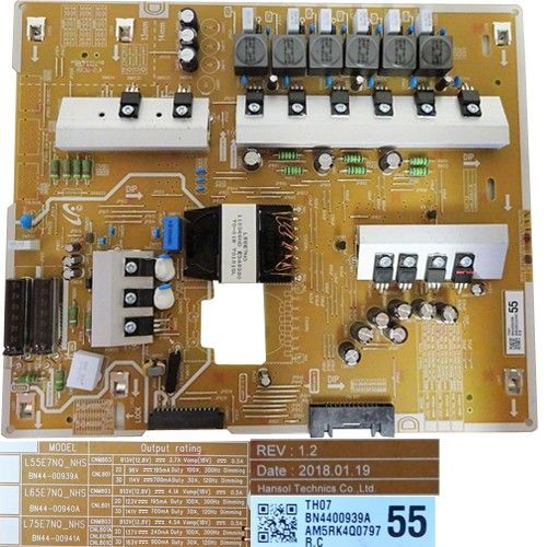 Fuente Alimentación BN44-00939A Rev. 1.2, Samsung QE55Q8FNAT