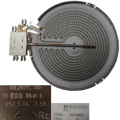 Resistencia Vitro 710.54113.054 60.25170.001 INDESIT TK 64 S (IX) 16,7cm SWAP/USADO