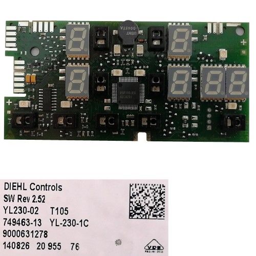 Modúlo Electrónico Mandos 9000631278 SW Rev 2.52 BSH Balay 3EB720LR/01