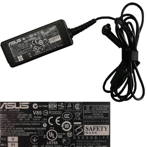 AC Adapter, Cargador... Asus ADP-40PH AB, 19V, C.C: V, REV: 01 Black SWAP/USADO
