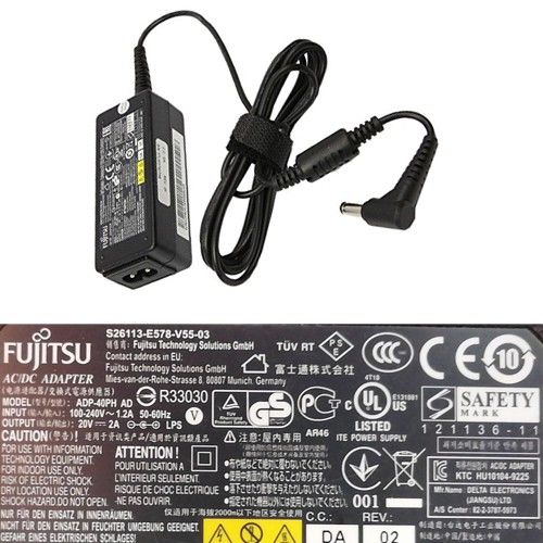 AC Adapter, Cargador... Fujitsu ADP-40PH AD 20V Black SWAP/USADO