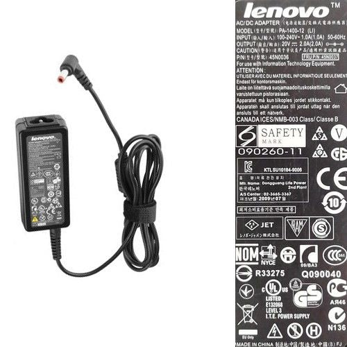 AC Adapter, Cargador... Lenovo PA-1400-12 20V Black SWAP/USADO