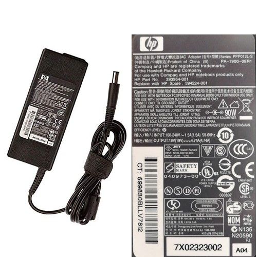 AC Adapter, Cargador... HP Series PPP012L-E PA-1200-08R1 19V Black SWAP/USADO