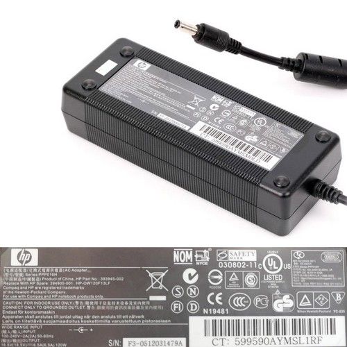 AC Adapter, Cargador... HP Series PPP016H 393945-002 18.5V Black SWAP/USADO