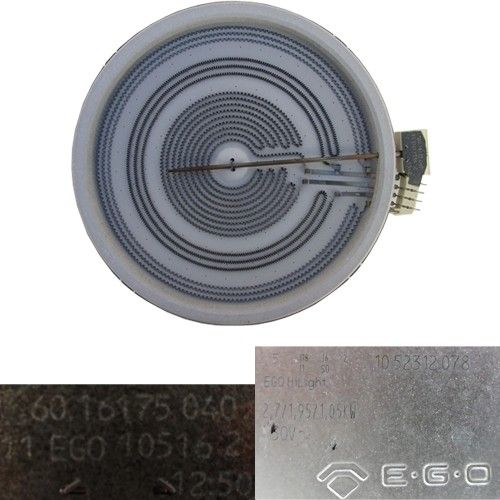 Resistencia Triple Vitro 10.52312.078, 60.16175.040 CATA TT 603 / A 1050w 230V 30 cm SWAP / DESMONTAJE