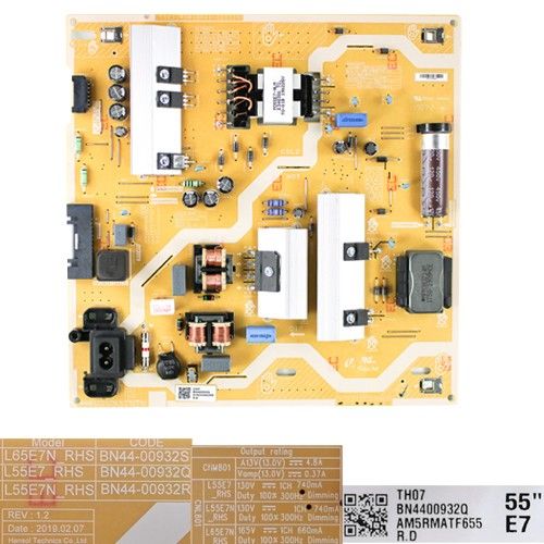 Fuente Alimentación BN44-00932Q, AM5RMATF655, Samsung UE50RU7092U