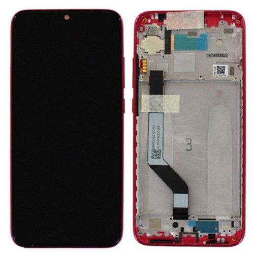 Display + Táctil + Marco/Frame Roja, Pantalla Completa Xiaomi Redmi Note 7