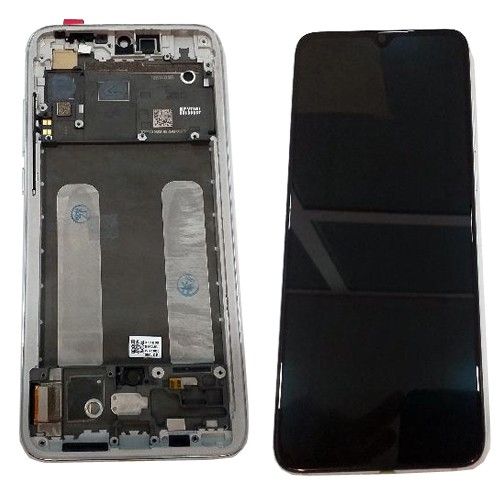 Display + Táctil + Marco/Frame Plata, Pantalla Completa Amoled Xiaomi Mi9 lite, Mi CC9... 6,39"