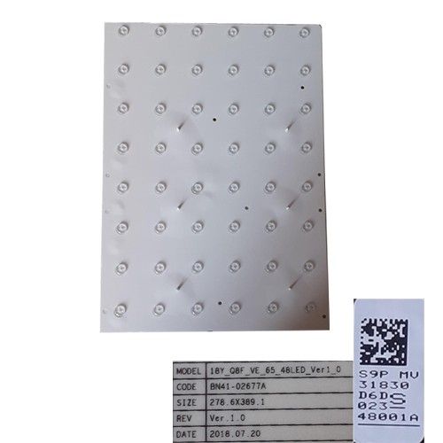 Tira Conexión leds BN41-02677A, 18Y_Q8F_VE_65_48LED_VER1_0  Samsung QE65Q8DNAT