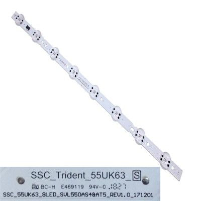 Tira 8 Leds SSC_Trident_55UK63_S  LG 55UK6300MLB swap de desmontaje