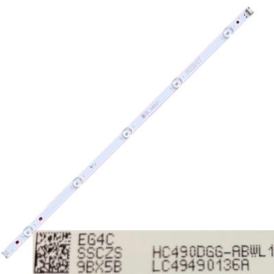 Tira 5 leds HC490DGG-ABWL1 LC49490136A RIGHT LG 49UK6200PLA