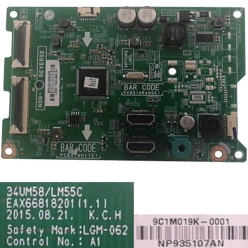 Placa Main EAX66818201(1.1), LG 25UM58-P