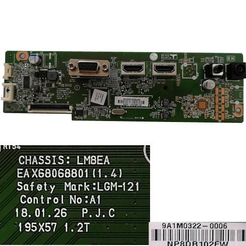 Placa Main EAX68068801 (1.4), LG 24MK600M-B