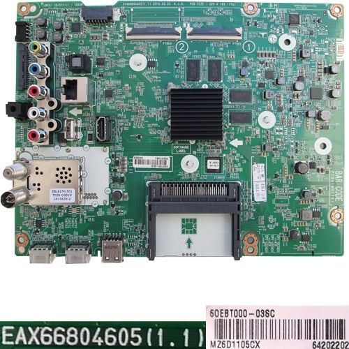 Placa Main EAX66804605(1.1), LG 43UH650V