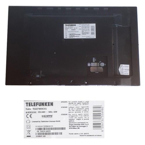 Carcasa trasera Telefunken TE22275B30CXG (SWAP)