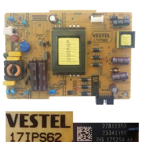 Fuente Alimentación VESTEL 17IPS62, 23341166, Telefunken TE32SMB35Z2D