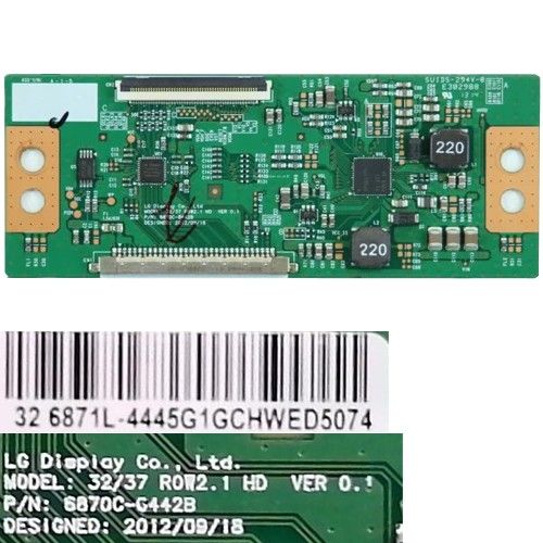 Placa T-Con 6870C-0442B, 32 6871L-4445G1GCHWED5074, Telefunken TE32287B35TXD