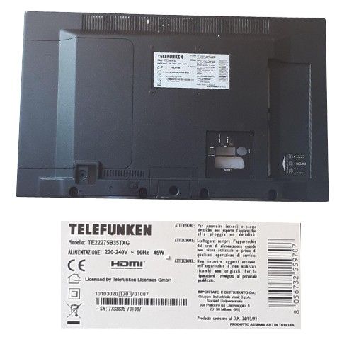 Carcasa trasera Telefunken TE22275B35TXG  (SWAP)