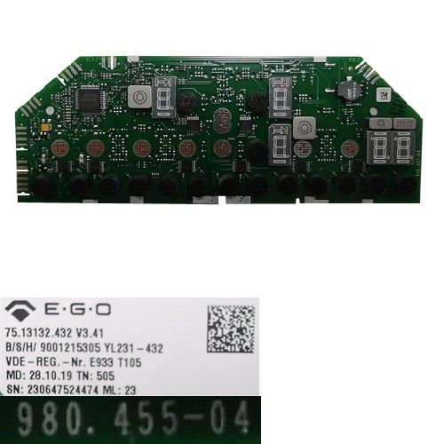 Modúlo Electrónico Mandos 980.455-04, 9001215305, BSH Balay 3EB767LQ/02