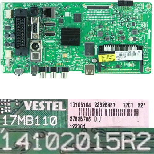 Placa Main 17MB110, 14102015R2, 10105104 23325461, Telefunken TE32287B35TXD