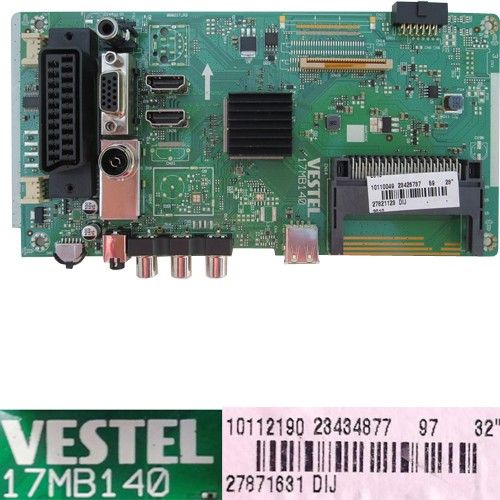 Placa Main VESTEL 17MB140, 23434877, Telefunken TE32472S27ZXD