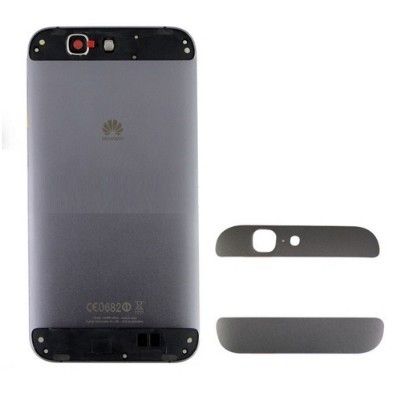Carcasa Trasera / Tapa Bateria Completa Gris-Negra Huawei G7 L01, G7 UL20