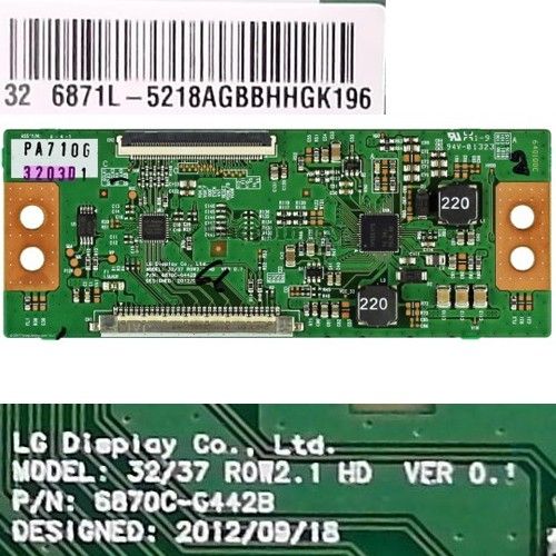 Placa T-Con 6870C-0442B, 6871L-5218AGBBHHGK196, Telefunken TE32472S27ZXD
