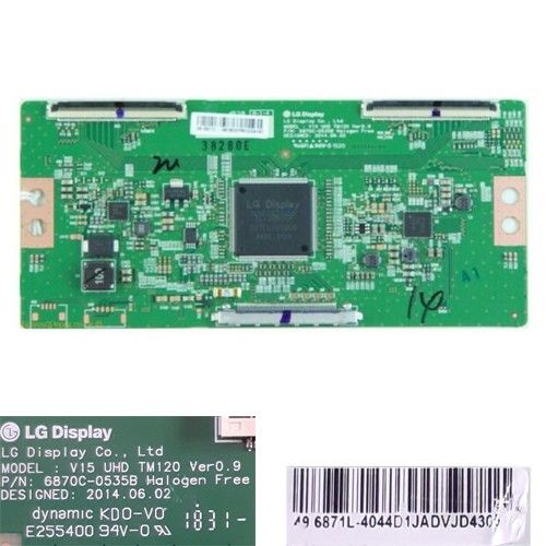 Placa Tcon 6870C-0535B, V15 UHD TM120 JVC LT-49VU63M