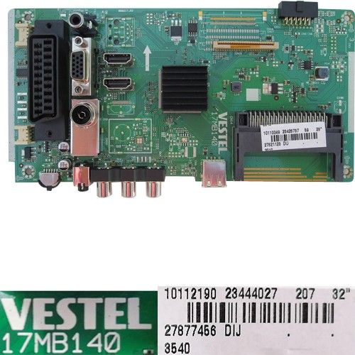 Placa Main VESTEL 17MB140, 23444027, Telefunken TE32472S27ZXD