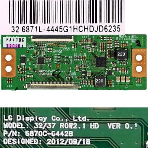Placa T-Con 6870C-0442B, 6871L-4445G1HCHDJD6235, Telefunken TE32287B35ZXD