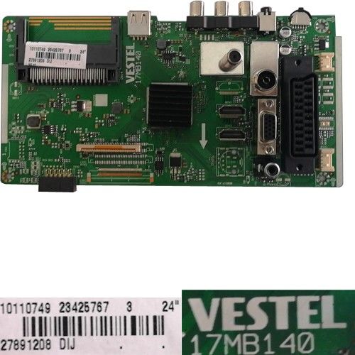 Placa Main VESTEL 17MB140, 23425767, Telefunken TE24282S27ZXB