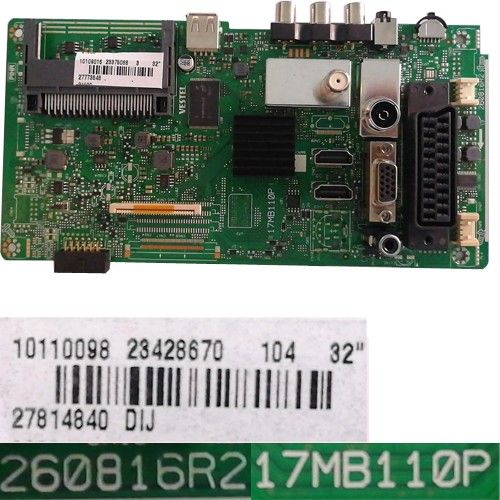 Placa Main 17MB110P, 260816R2, 23428670, Telefunken TE32SMB35Z2D