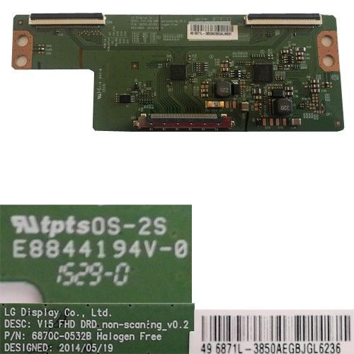 Placa T-Con E8844194V-0, 6870C-0532B, 6871L-3850AEGBJGL6236, INEXIVE 49800 l