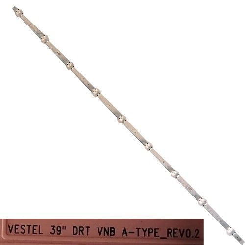 Tira 9 leds VESTEL 39´´ DRT VNB A-TYPE_REV0.2, Telefunken TE39275B35ZXH