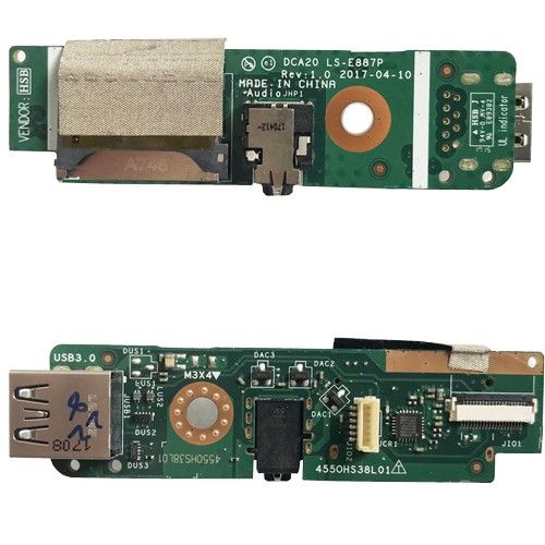 Placa LS-E887P jack audio, usb, lector tarjeta... LENOVO ideacentre AIO 520-22AST