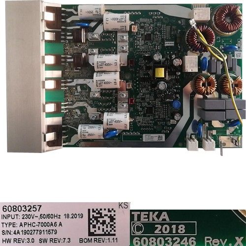 Módulo Electrónico 60803257, 60803246 Rev.X, Teka IZ 6315 VR01