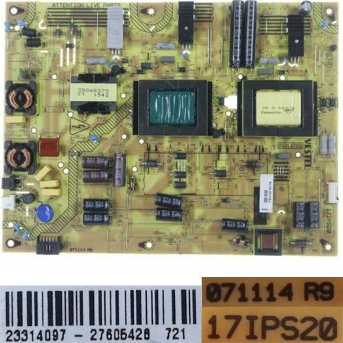 Fuente Alimentación Vestel 17IPS20, 071114 R9, 23314097, Telefunken TE48301G37T2R