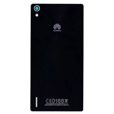 Carcasa Trasera / Tapa Bateria Negra Huawei Ascend P7