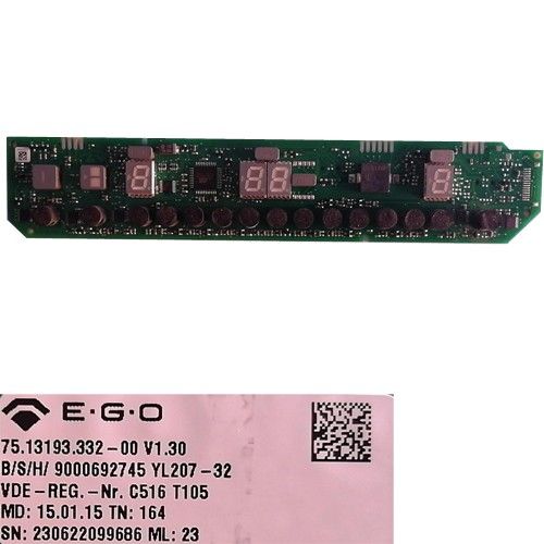 Módulo Electronico Mandos 9000692745, 75.13193.332-00 V1.30, 980.275-04, Siemens EH375MV17E/01