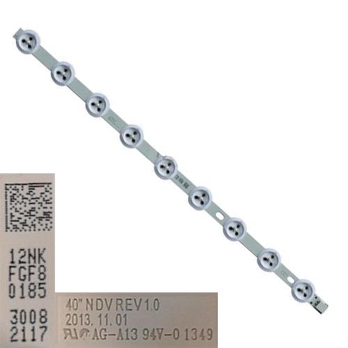 Tira 9 leds 40´´ NDV REV1.0, 30082117, B, Telefunken TE39182N25F1C10 UD-LED
