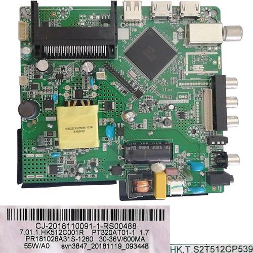 Placa Main HK.T.S2T512CP539 PT320AT01-1 1.7 Nevir NVR-7702-32RD2-N