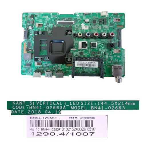 Placa Main Samsung BN41-02663A, BN94-12952F P01R 20200208 SAMSUNG UE32N4302AK