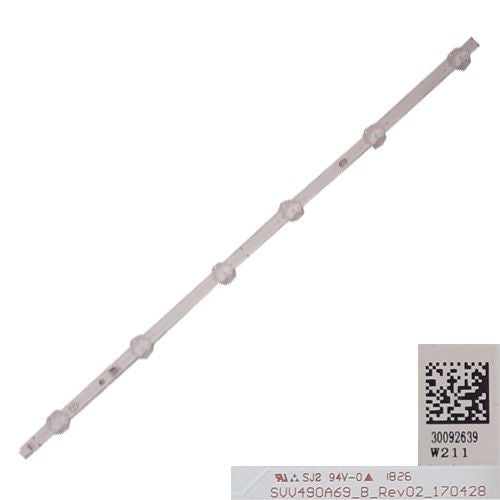 Tira 6  leds SUU490A69_B_REV02_170428, 30092639W211 JVC LT-49VU63M (SWAP)