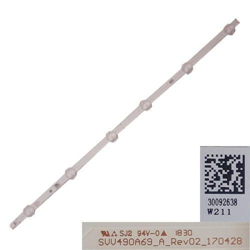 Tira 6  leds SUU490A69_A_REV02_170428, 30092638W211 JVC LT-49VU63M (SWAP)